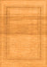 Abstract Orange Modern Rug, abs1335org