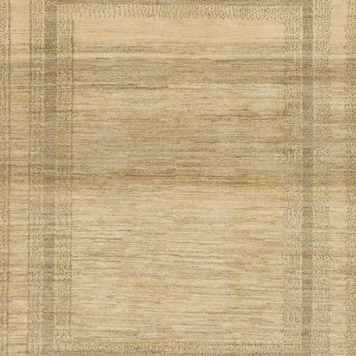 Machine Washable Abstract Metallic Gold Rug, wshabs1335