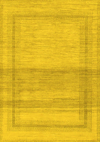 Abstract Yellow Modern Rug, abs1335yw