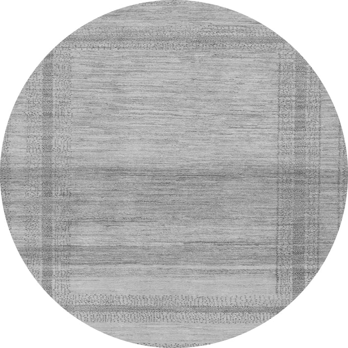 Round Abstract Gray Modern Rug, abs1335gry