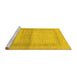 Sideview of Machine Washable Abstract Yellow Modern Rug, wshabs1335yw