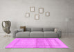 Machine Washable Abstract Purple Modern Area Rugs in a Living Room, wshabs1335pur