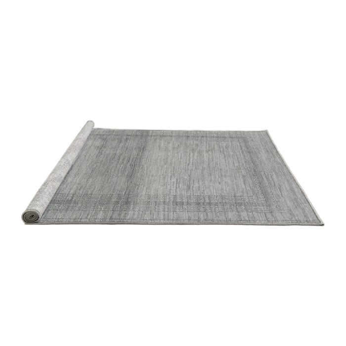 Sideview of Machine Washable Abstract Gray Modern Rug, wshabs1335gry
