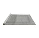 Sideview of Machine Washable Abstract Gray Modern Rug, wshabs1335gry