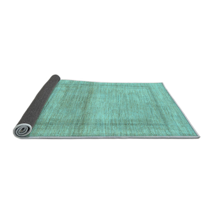 Sideview of Abstract Light Blue Modern Rug, abs1335lblu