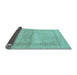 Sideview of Abstract Light Blue Modern Rug, abs1335lblu