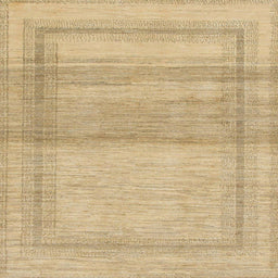 Square Machine Washable Abstract Metallic Gold Rug, wshabs1335