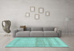 Machine Washable Abstract Light Blue Modern Rug in a Living Room, wshabs1335lblu