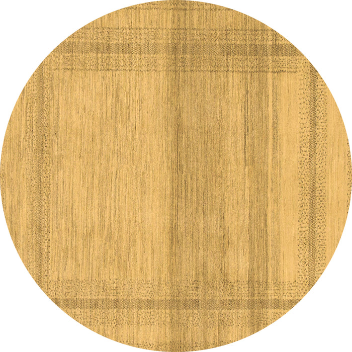 Round Abstract Brown Modern Rug, abs1335brn