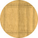 Round Abstract Brown Modern Rug, abs1335brn