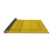 Sideview of Abstract Yellow Modern Rug, abs1335yw