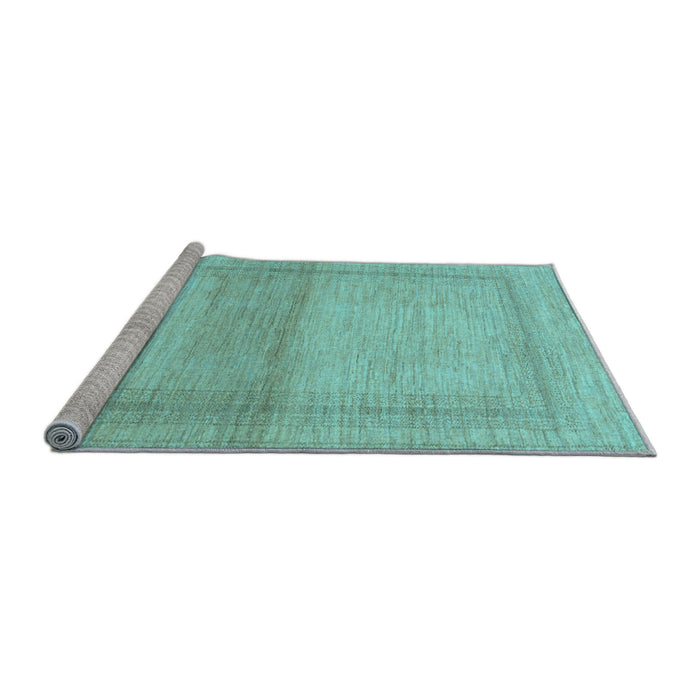 Sideview of Machine Washable Abstract Light Blue Modern Rug, wshabs1335lblu
