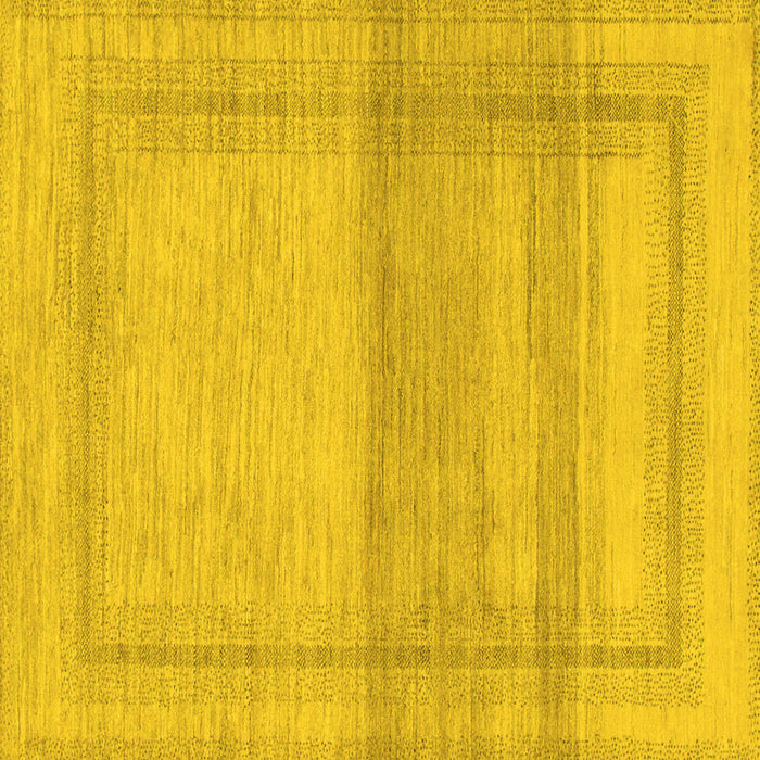 Square Machine Washable Abstract Yellow Modern Rug, wshabs1335yw