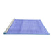 Sideview of Machine Washable Abstract Blue Modern Rug, wshabs1335blu