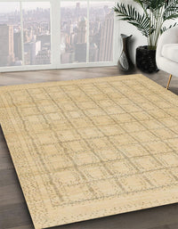 Abstract Yellow Solid Rug, abs1336