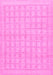 Machine Washable Solid Pink Modern Rug, wshabs1336pnk