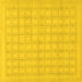 Square Solid Yellow Modern Rug, abs1336yw