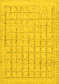 Solid Yellow Modern Rug, abs1336yw