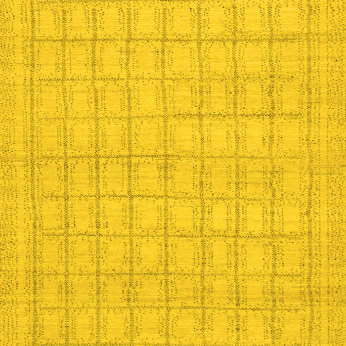 Machine Washable Solid Yellow Modern Rug, wshabs1336yw