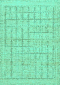 Solid Turquoise Modern Rug, abs1336turq