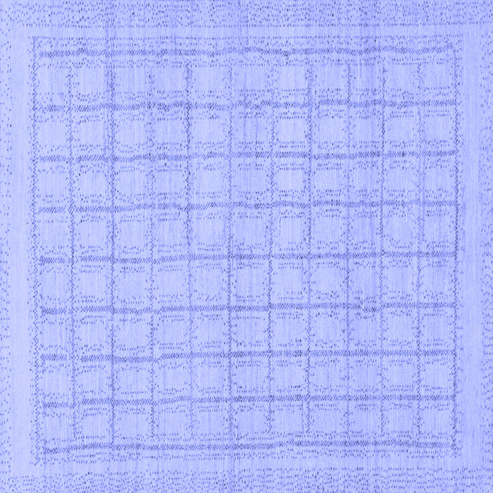 Square Solid Blue Modern Rug, abs1336blu