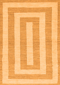 Solid Orange Modern Rug, abs1337org