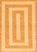 Solid Orange Modern Rug, abs1337org