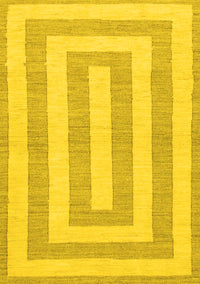 Solid Yellow Modern Rug, abs1337yw