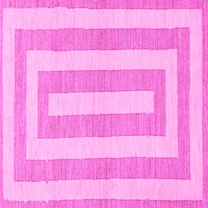 Square Machine Washable Solid Pink Modern Rug, wshabs1337pnk