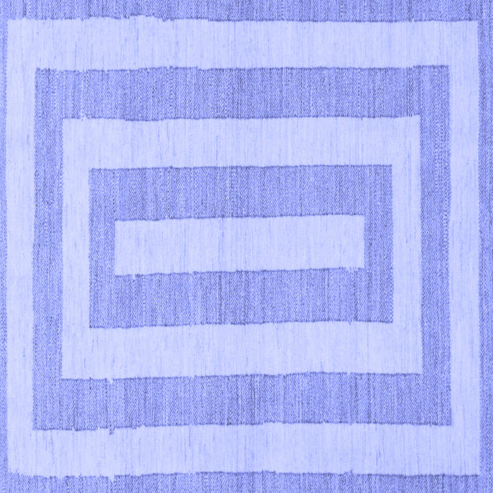 Square Machine Washable Solid Blue Modern Rug, wshabs1337blu