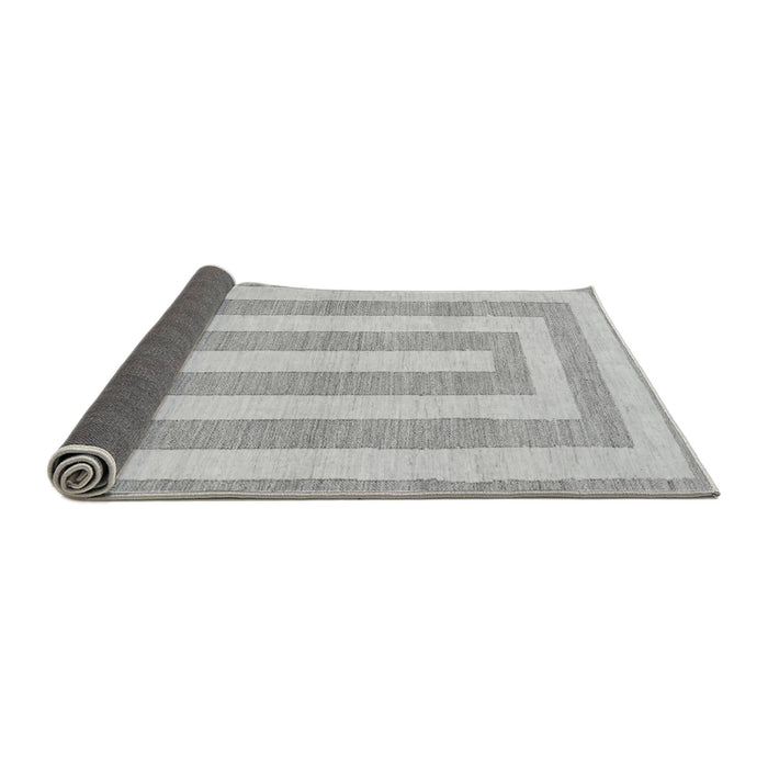 Sideview of Solid Gray Modern Rug, abs1337gry