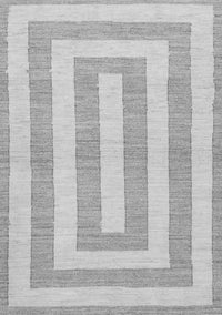 Solid Gray Modern Rug, abs1337gry