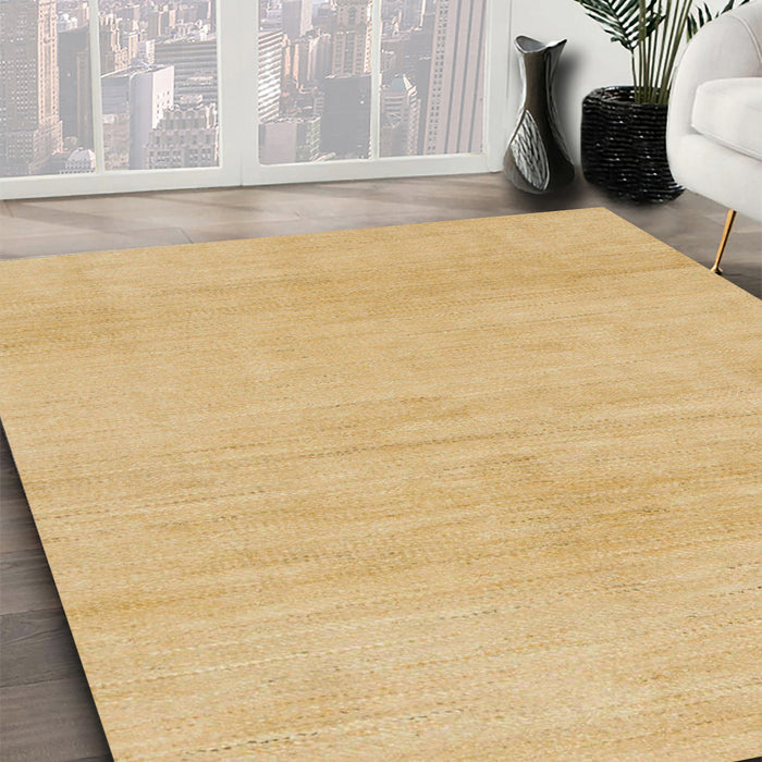 Abstract Orange Solid Rug in Family Room, abs1338