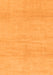 Machine Washable Solid Orange Modern Area Rugs, wshabs1338org