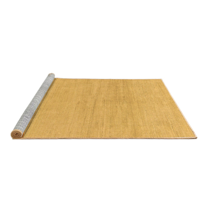 Sideview of Machine Washable Solid Brown Modern Rug, wshabs1338brn