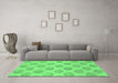 Machine Washable Solid Emerald Green Modern Area Rugs in a Living Room,, wshabs1339emgrn
