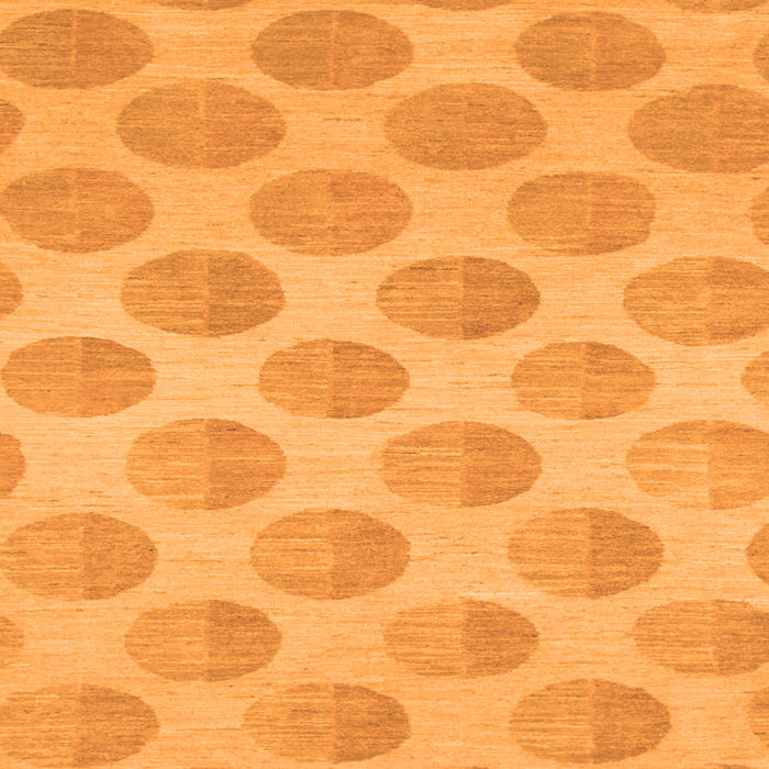 Square Machine Washable Solid Orange Modern Area Rugs, wshabs1339org