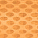 Square Machine Washable Solid Orange Modern Area Rugs, wshabs1339org