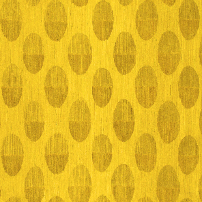 Square Solid Yellow Modern Rug, abs1339yw