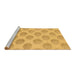 Sideview of Machine Washable Solid Brown Modern Rug, wshabs1339brn