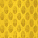 Square Machine Washable Solid Yellow Modern Rug, wshabs1339yw