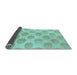 Sideview of Solid Light Blue Modern Rug, abs1339lblu