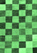 Checkered Emerald Green Modern Rug, abs133emgrn