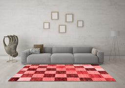 Modern Red Washable Rugs
