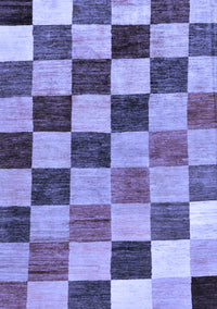 Checkered Blue Modern Rug, abs133blu