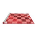 Modern Red Washable Rugs