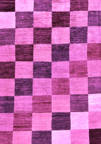 Checkered Purple Modern Rug, abs133pur