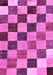 Checkered Purple Modern Rug, abs133pur