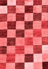 Checkered Red Modern Rug, abs133red