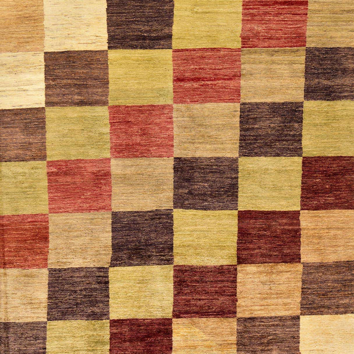 Machine Washable Abstract Orange Rug, wshabs133